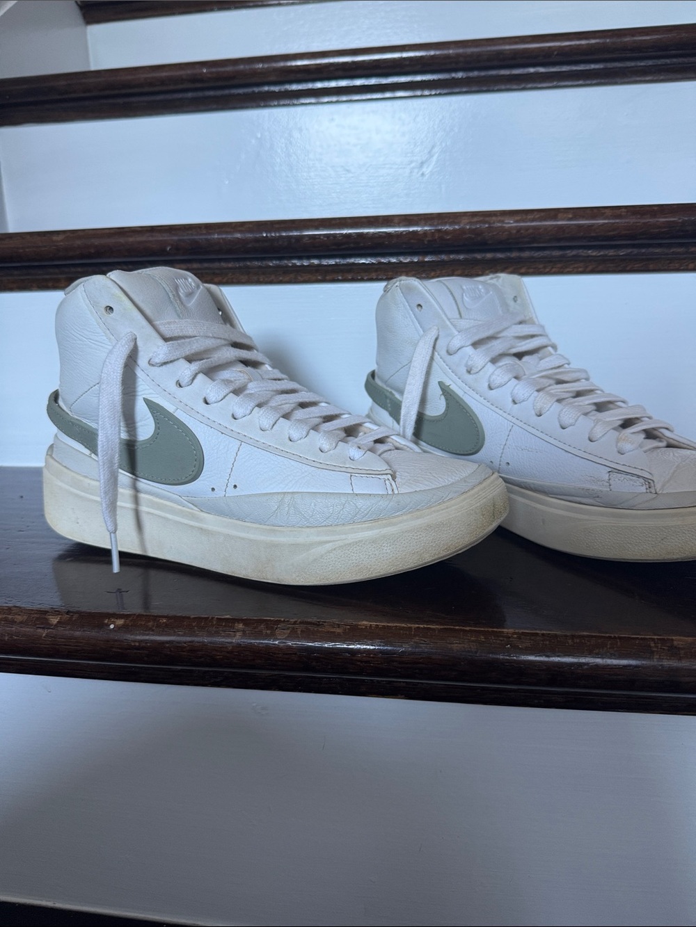 Nike Men’s Phantom Blazer Mid '77 — White with Gray Swoosh